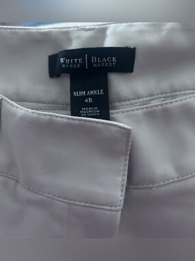 White House Black Market Slim Ankle Khaki Pants